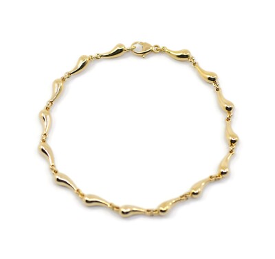 Tiffany & Co Elsa Peretti Teardrop 18K Yellow Gold Bracelet | eBay