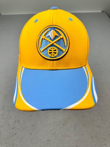 NEW! NBA Denver Nuggets Adidas Adult Adjustable Fit Cap Hat Mens Yellow Snapback - Picture 3 of 8