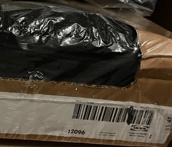 IKEA KIVIK COVER Reposapiés Nuevo Tenö TENO NEGRO Otomano Funda Lana Genuina Foto 3 de 3