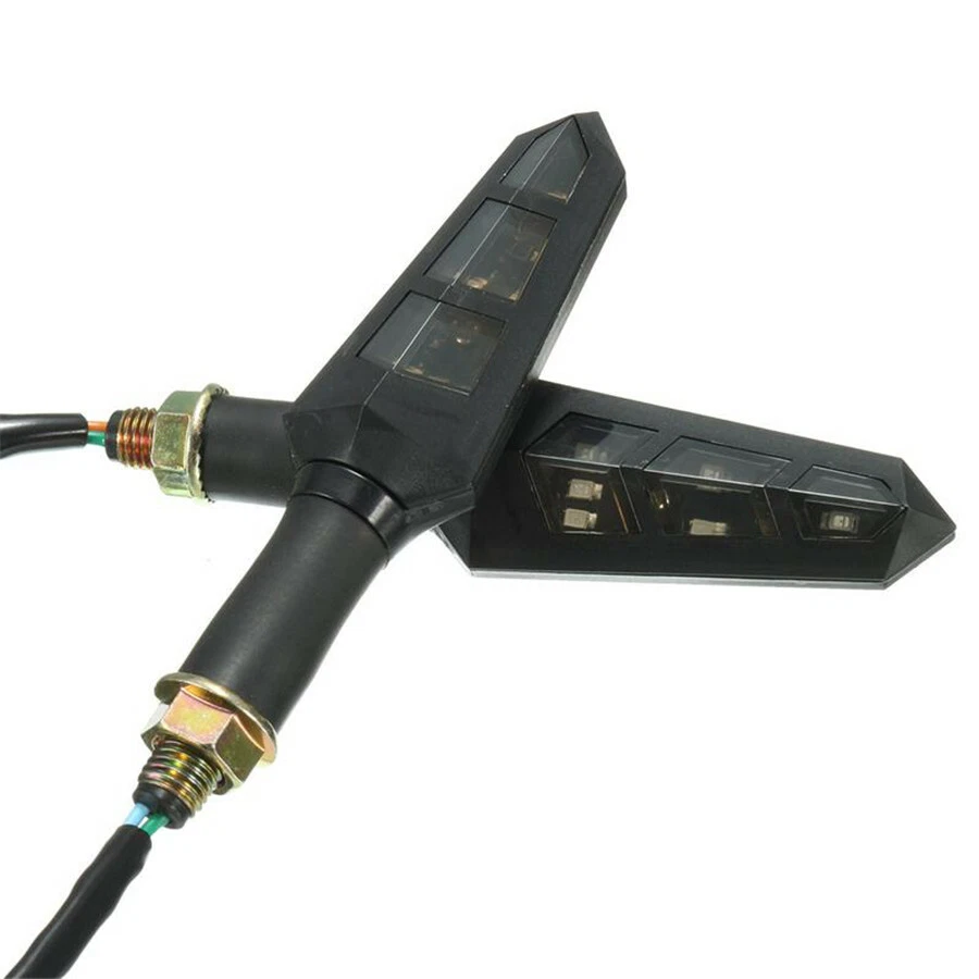 4 Piezas Ámbar 12V 6LED Motocicleta ATV Lente Humo Señal de Giro Luces Indicadora Lámpara Foto 4 de 4