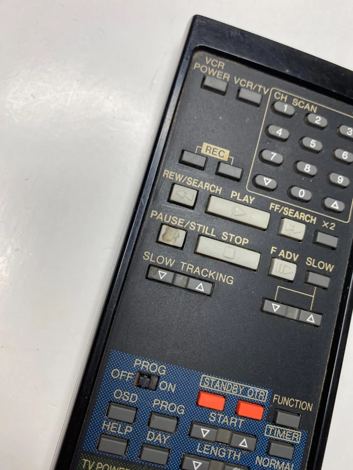 Quasar VSQS0580 Q54 TV VCR Remote Control for VH5655YE VH5675 VH5675K Panasonic - Image 2 of 4