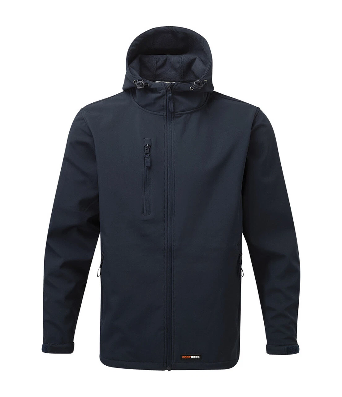 Fleece Lined Water Resistant Hooded Softshell Jacket with Elastane