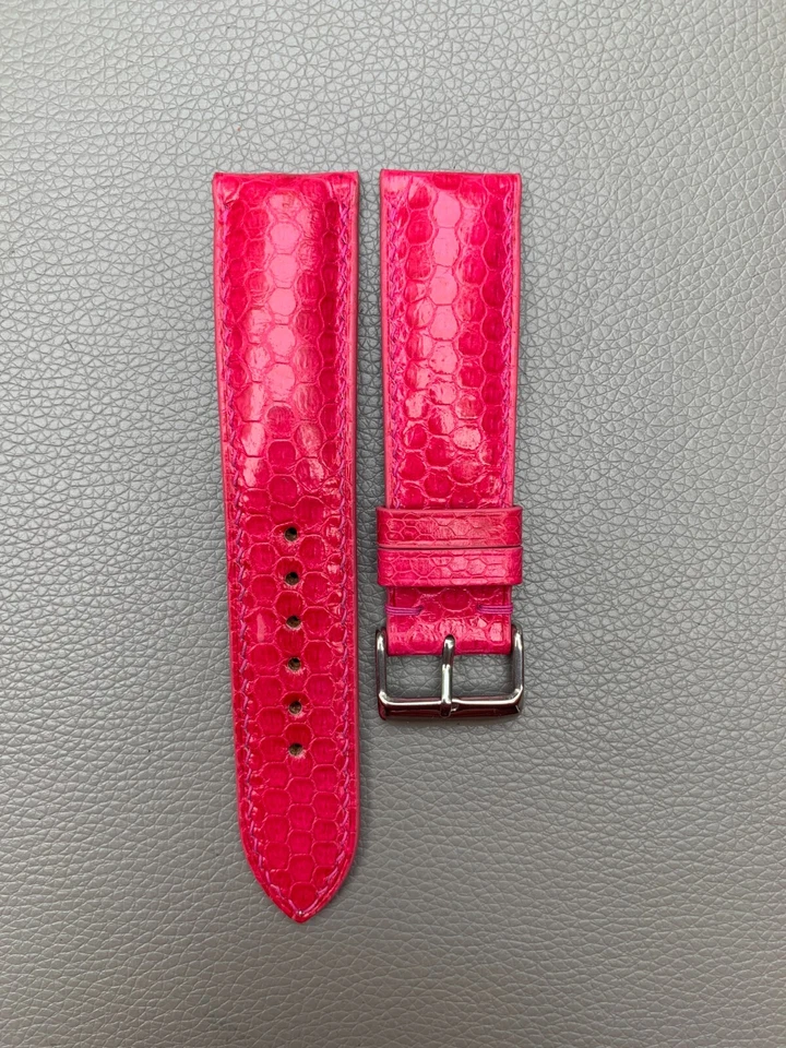 16 码 18 19 20 21 22 23 24 26 毫米正品 Python 皮肤皮革表带 — 第 3/4 张图片