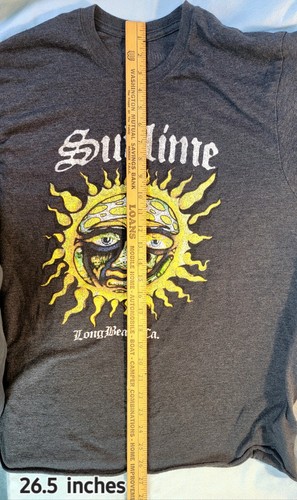Sublime Tee Genuine Retro L Faded Look Sun Soleil Sol Tour - Picture 6 of 6