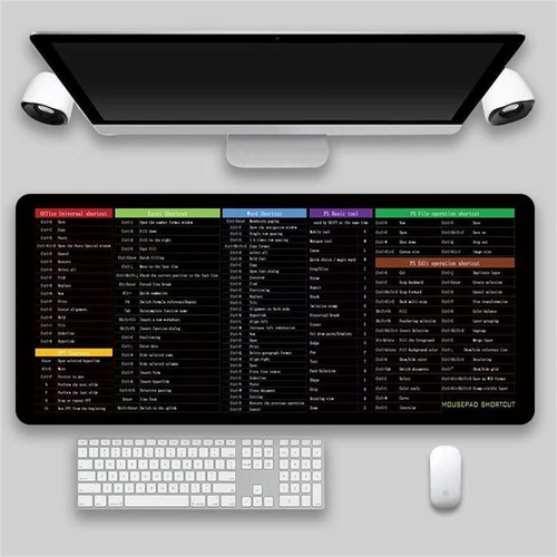 Quick Key Mice Mat Function Shortcut Keyboard Mats  Laptop Pads