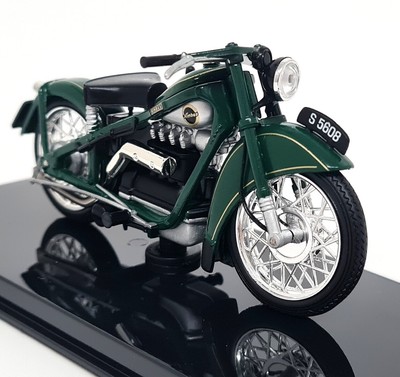 Atlas 1/24 Nimbus Lexus 1937 Green Vintage bike 8.5cms Model Motorbike