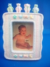 Russ resin picture frame for baby pastel colors 2 1/2'' X 3 1/2'' photo size