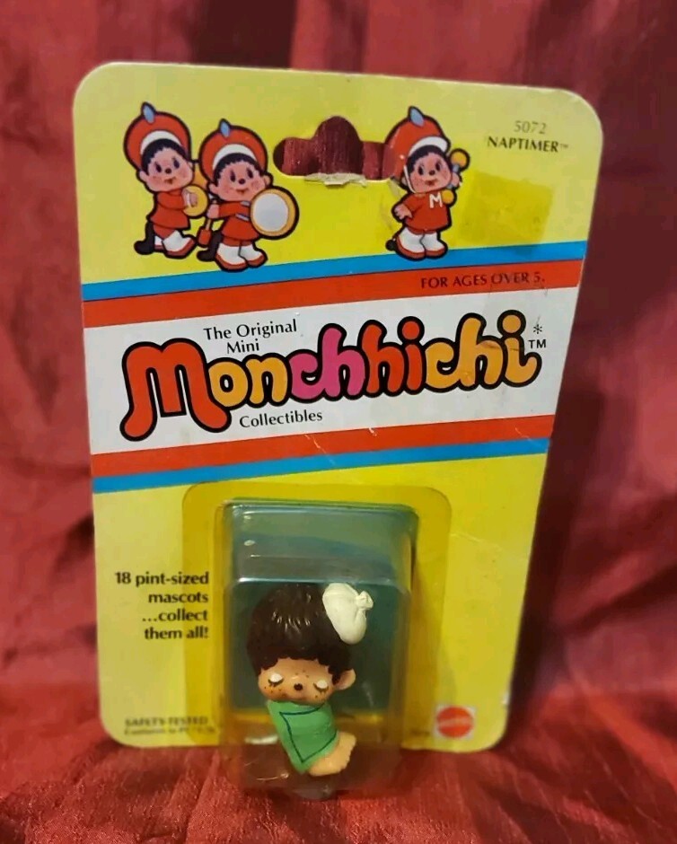 1981 Vintage The Original Monchhichi Naptime Collectible Doll