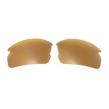 Walleva Brown Polarized Replacement Lenses with Rubber Kit For Oakley Flak 2.0