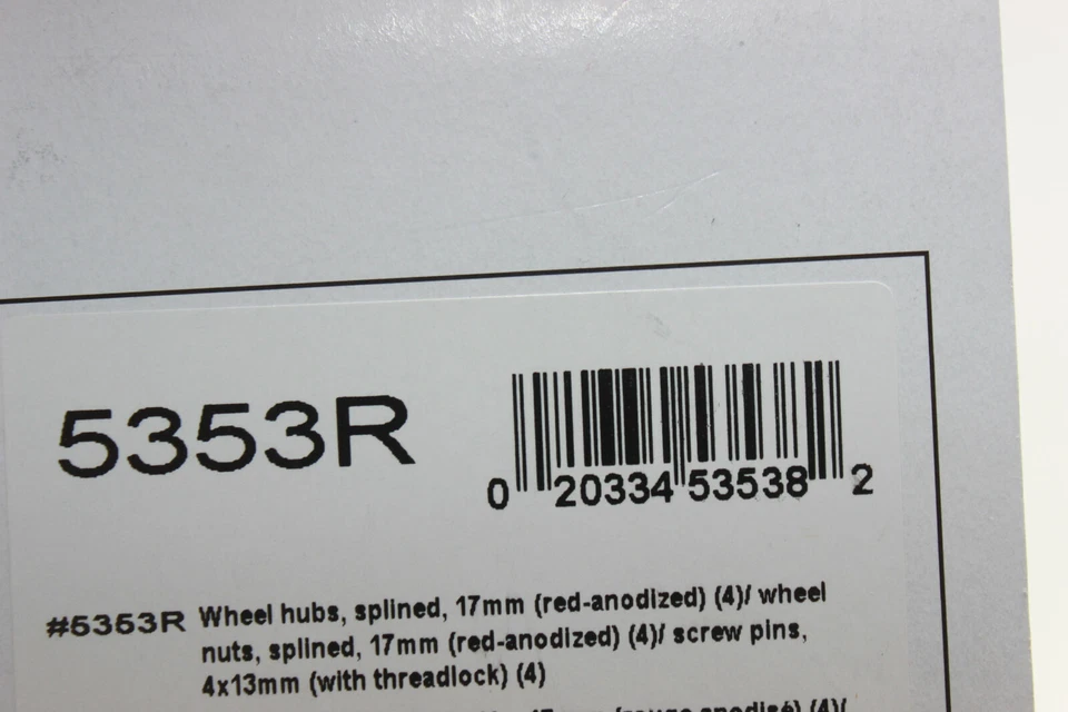 Traxxas TRX 5353 R rot Radmitnehmer 17mm gesplintet z.B. E-Revo NEU OVP - Bild 3 von 3