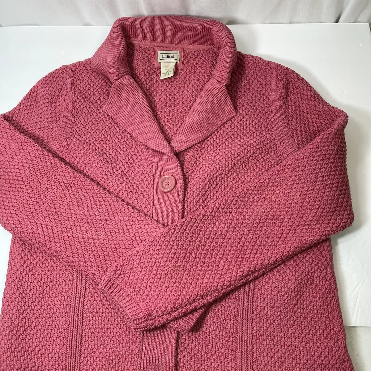 Ll bean top cotton cardigan