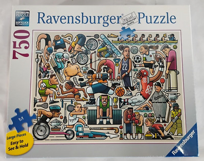 New Sealed Ravensburger Athletic Fit Sports 750 Piece Jigsaw Puzzle No 16 940 5