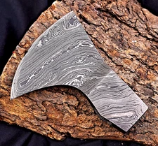 CUSTOM MADE HAND FORGED DAMASCUS STEEL HATCHET AXE HEAD TOMAHAWK 932