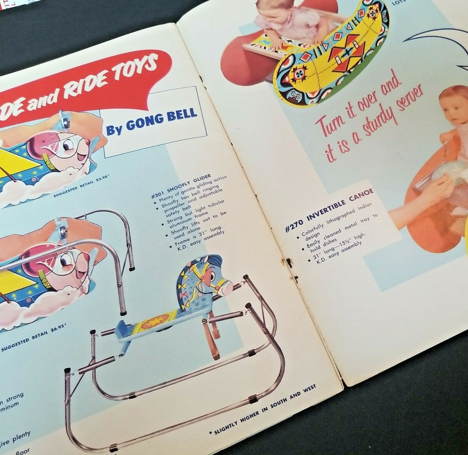 RARE VINTAGE GONG BELL TOYS CATALOG USA PUSH, PULL and RIDE ON TOYS eBay