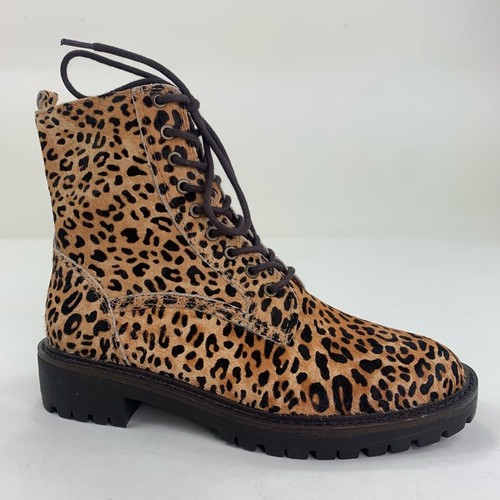 leopard print lace up booties