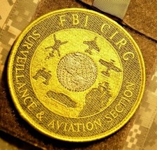 FBI CRITICAL INCIDENT RESPONSE GROUP CIRG Surveillance & Aviation Section PATCH