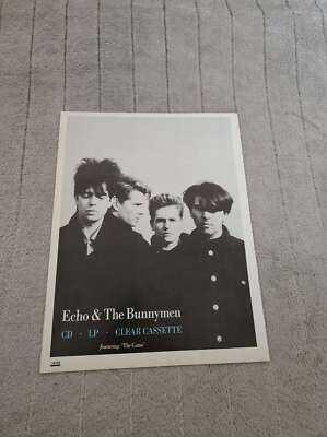 FPOT92 MAGAZINE ADVERT 11X8'' ECHO & THE BUNNYMEN