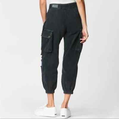 LF Carmar Distressed Cargo Pants Faded Black Size 10 | eBay