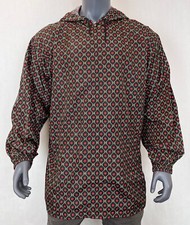 Gucci Men's Black Nylon Jacket with Red Star Glitch Pattern 50/US 40 574201 1046