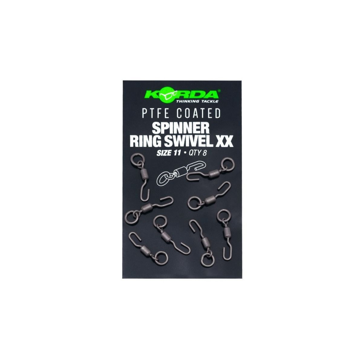 Korda PTFE Spinner Ring Swivel XX Size 11 Terminal