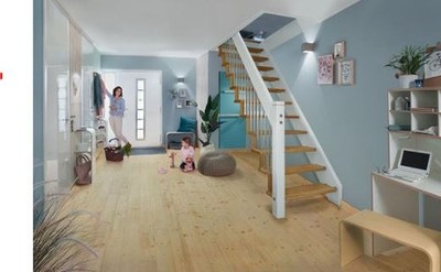 OSMO Holzboden Fichte 21 x 137 A-Sortierung 235 cm gehobelt unbehandelt VE: 5 St