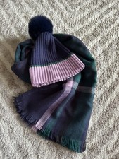 Vince Camuto Faux Fur Pom Beanie Hat  Scarf Gift Set One Size NWT