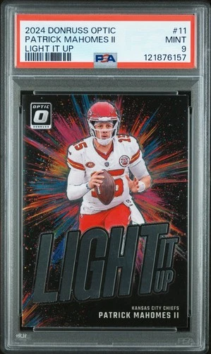 2024 Donruss Optic Patrick Mahomes II Light It Up #11 PSA 9 | Chiefs MVP QB