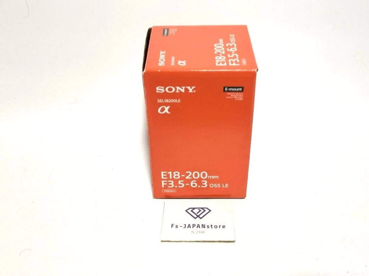 Lente SONY E 18-200 mm F3.5-6.3 OSS LE para montura E APS-C NUEVO