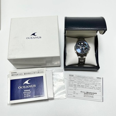 CASIO OCW-S3400-1AJF Oceanus Manta Watch Titanium Sapphire Blue