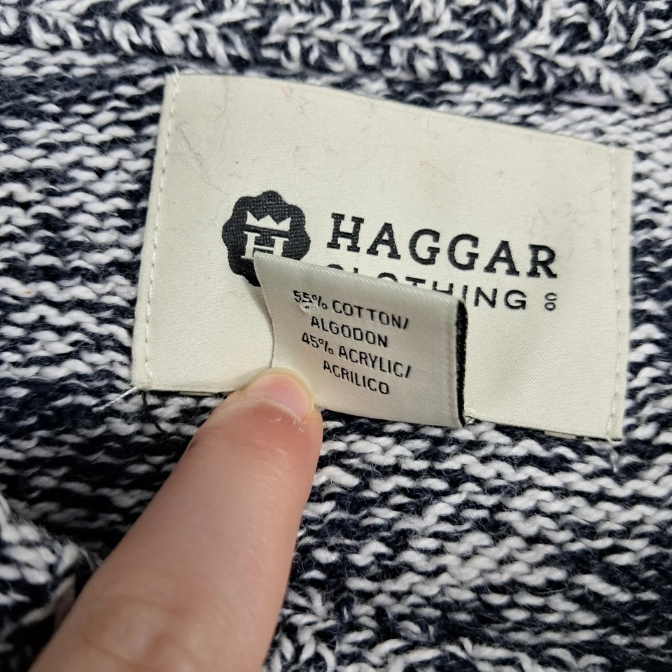 Suéter a rayas negro Haggar Clothing para hombre 2X-grande Foto 4 de 4