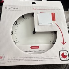 TIME TIMER 8 Visual Timer - 60 Min Kids Desk Countdown Clock with Dry Erase Card