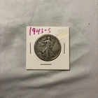 1943S Walking Liberty Half Dollar 90% Silver Letters Carved On Back