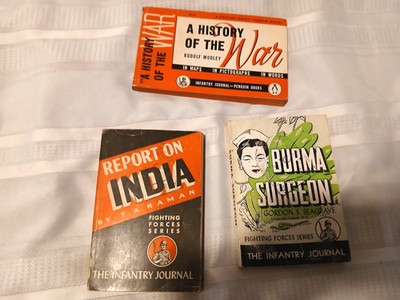WW2 Infantry Journal 1944 Rudolf Modley, Gordon S. Seagrave, T.A. Raman Lot of 3