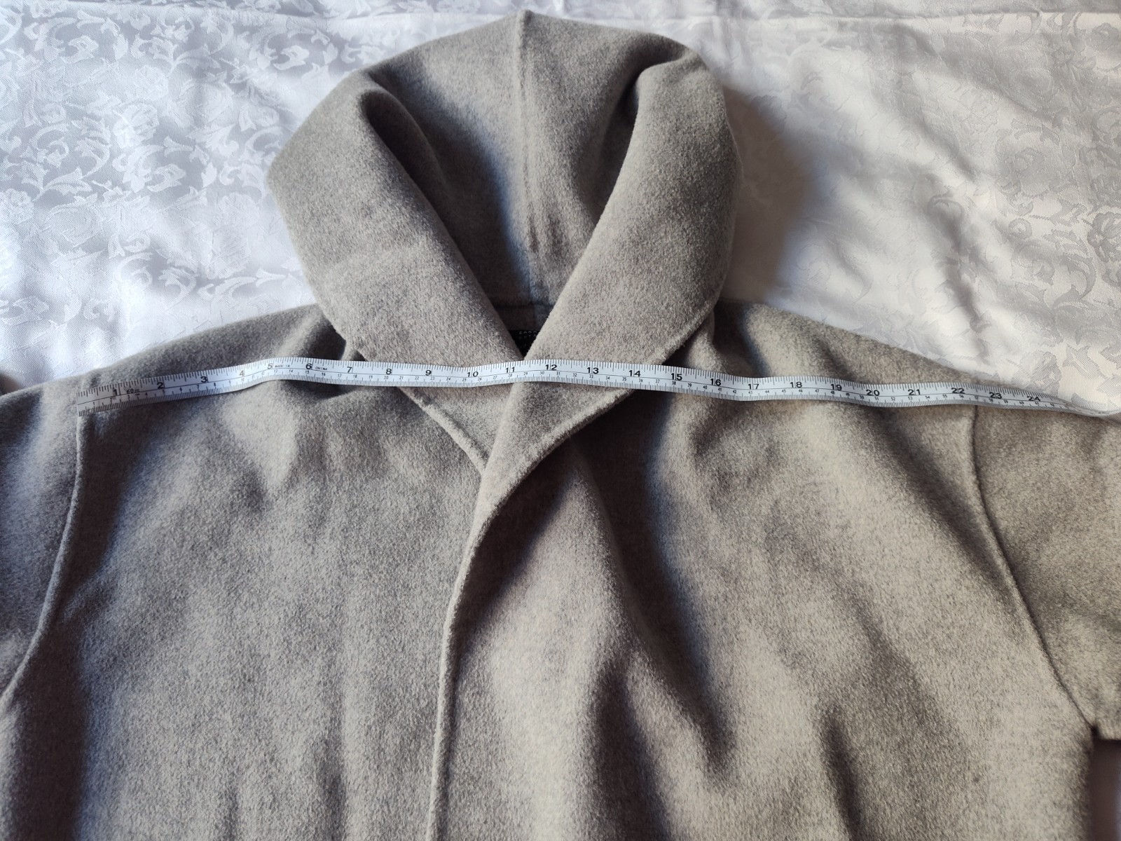 Zara Basic Outerwear Women's Gray Wool Blend Hood… - image 8