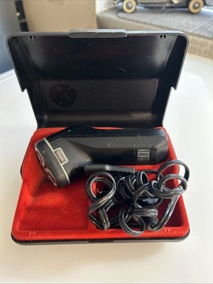 Vintage 1982 Norelco Rotatract HP-1605 3-Head Rotary Razor with Case h29t
