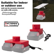 For Starlink Mini Battery DC Power Adapter For Milwaukee 18V Battery 1/2 Slots