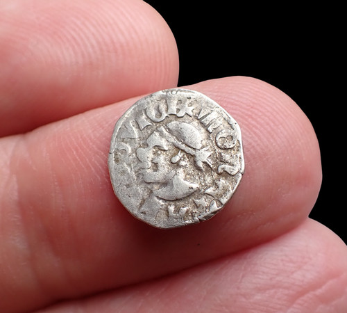 A very nice unknown Medieval silver coin - Metal detecting find the Netherlands.
