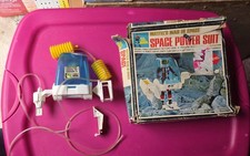 VINTAGE MATTEL MAJOR MATT MASON SUPER POWER SUIT CHIP BOX MISSING 1/2 GRIPPER
