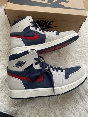 Nike Air Jordan 1 Zoom CMFT Bred Black/University Red-White Gr. 43 UK8.5