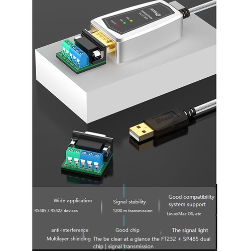 USB 2.0 zu RS485 RS422 Serial Converter Adapterkabel für - Chip 10 8 7 R3M1 - Bild 4 von 10