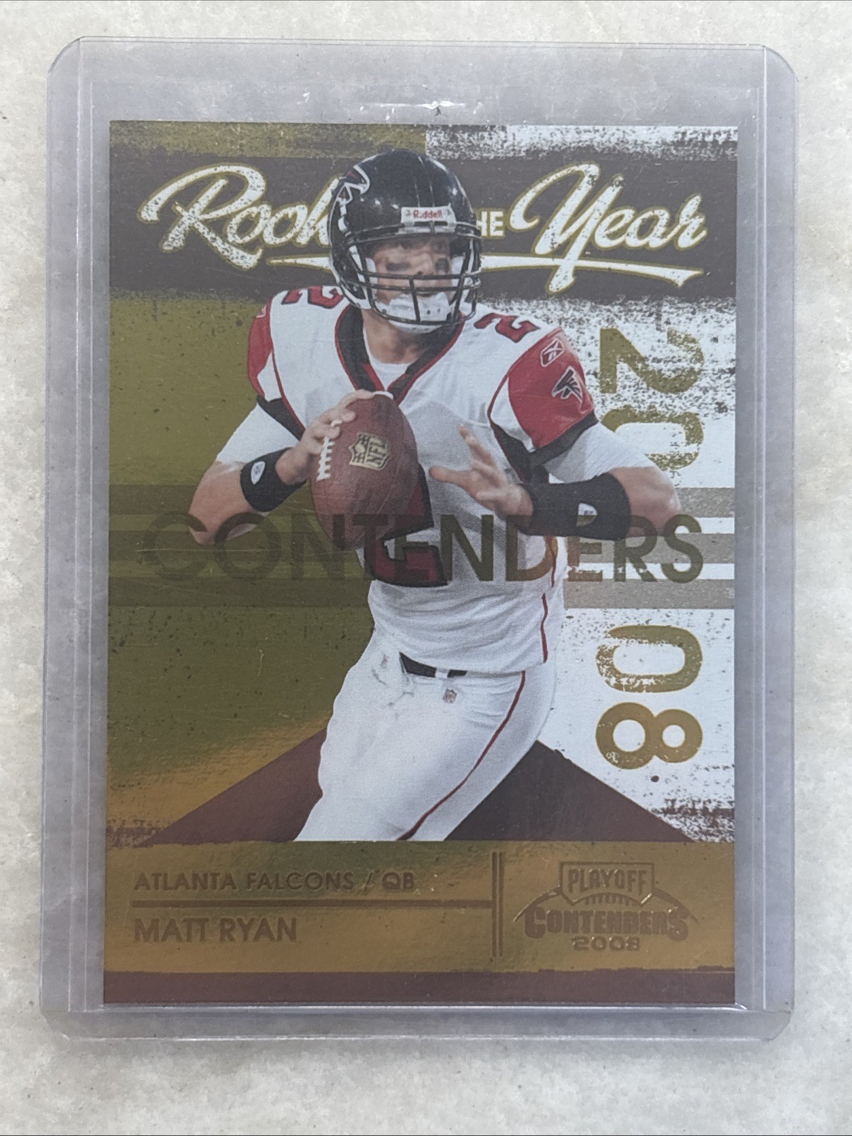2008 Playoff Contenders - Rookie of the Year Contenders Matt Ryan #2 Gold...