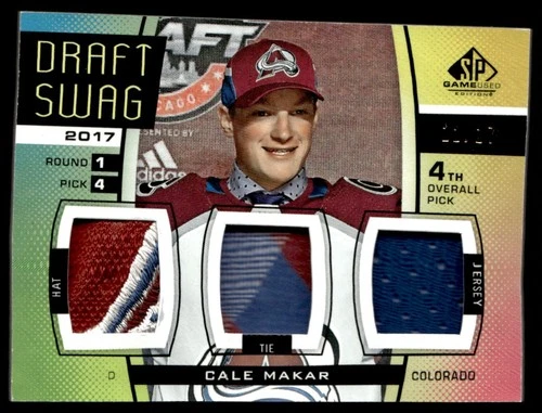 2019-20 SP Game Used Draft Swag Cale Makar 12/17 #DS-CM