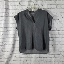 Figs Rafaela Technical Collection Scrub Top Women s M Sleeveless Gray