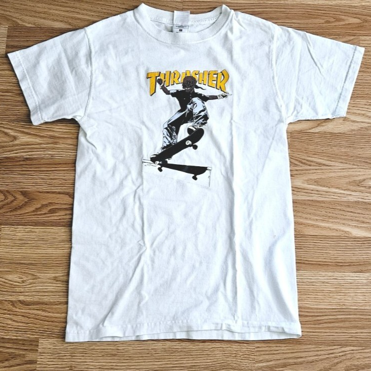 Rare Vintage 90's Thrasher Magazine Pushed Skateboard