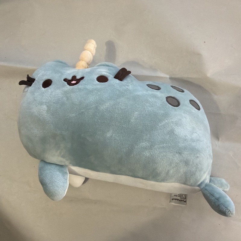 GUND Pusheen Pusheenimal Narwhal Plush Stuffed Animal 4061296 13" Blue Gray Cat