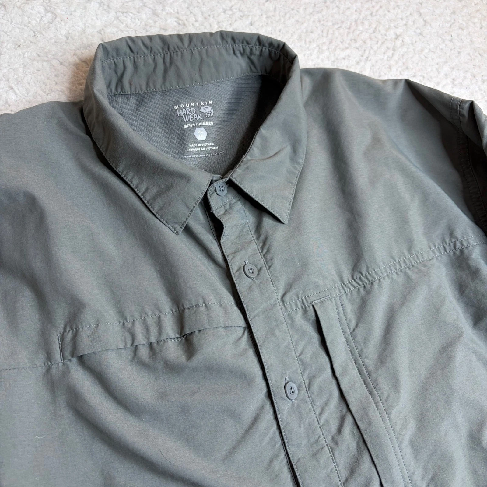 Mountain Hardwear Canyon Shirt Mens XL Grey Long Sleeve Hiking Button Up OM4637
Opens in a new windo