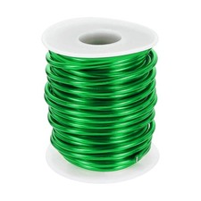 9 Gauge Aluminum Craft Wire 3.0mm 33ft Bendable Metal Wire, Green