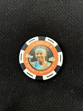 CARMELO ANTHONY TOPPS 2005-06 DENVER NUGGETS WHITE POKER CHIP  BASKETBALL