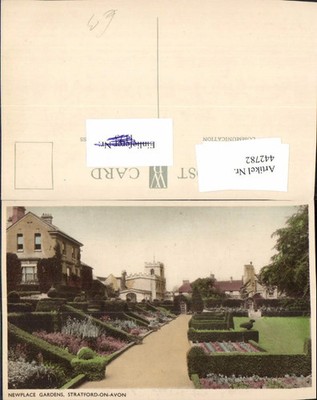 442782,England Stratford-on-Avon Newplace Gardens Garten