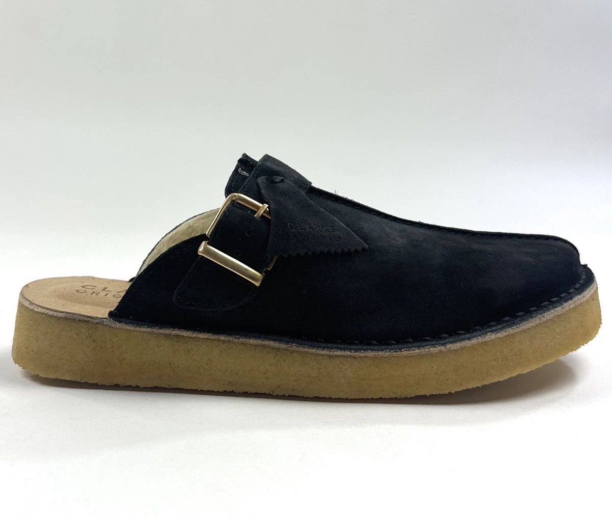 Khombu Men\'s Damian Buckle Accent Black Mules Suede Leather Mules Size 10 Mens Khombu Men main image 2